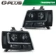 Fit For 2007-2014 Chevy Tahoe Suburban LED DRL Headlights Black/Smoke