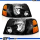 Fit 2002 2003 2004 2005 Ford Explorer Black Headlights + Corner Signal Light Set