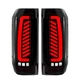 Set of Smoke C-Bar LED Taillights for 1989-1996 Ford F150 F-150 F250 F350 Bronco