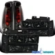 Fit 1994-1998 GMC C/K 1500 Sierra Headlight Corner Bumper Light Tail Light Smoke