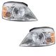 For 04-07 Freestar Monterey Van Headlight Headlamp Head Light with Bulb SET PAIR