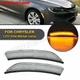 For 2015 2016 2017 Chrysler 200 Amber LED Front Side Marker Lights Clear Lens 2x