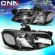 FOR CHEVY VENTURE 1997-2005 EURO BLACK HOUSING CLEAR CORNER HEADLIGHTS LIGHTS
