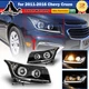 LED Headlights for 2011-2015 Chevy Cruze Dual Halo Projector Signal DRL Glow Bar LED Headlights for 2011-2015 Chevy Cruze Dual Halo Projector Signal DRL Glow Bar
