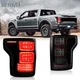 Pair VLAND Smoked LED Tail Lights Assembly For 2015-20 Ford F150 Red Turn Signal