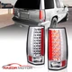 2007-2014 Fit Chevy Suburban Tahoe GMC Yukon Chrome Metal LED Tail Lights Pair