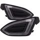LED Parking Lights Pair Fits 15-18 Ford Edge CAPA Lamp Black FO2520192 FO2521192
