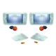 Clear Parking & Sidemarker Lamp Kit for Jeep Wrangler TJ  1997-2006  RT28015