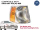 Corner Turn Signal Lights for 1993 - 1997 Volvo 850 Passenger Right Side 6817774