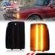 2X Smoked Amber LED Front Corner Side Marker Lights For 1987-1990 Chevy Caprice