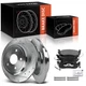 Drilled Brake Rotors & Ceramic Brake Pads for Jeep Commander Grand Cherokee Rear