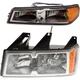 COLORADO 05-08 HEAD LAMP LH Assembly Halogen 2-pc Kit with Corner Light