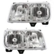 Headlights Set Halogen Fits 1992-2000 GMC Yukon Cadillac Escalade
