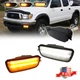 For 01-04 Toyota Tacoma Smoked Switchback White Amber LED DRL Turn Signal Lights