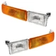 Front Turn Signal Light Pair 98-05 GMC Jimmy Sonoma Chevy Blazer GM2520163