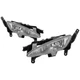 Fog Light Set For 2011-2014 Kia Optima CAPA KI2592124 KI2593124 Halogen