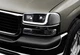 For GMC Sierra/Yukon XL 1500 2500 DRL LED Black Clear Headlights+Bumper Lamp 4PC