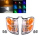 Amber Corner Lamp White DRL RGB Parking Bulb For Toyota Tundra Sequoia 2001-2004