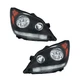 Factory Style For Honda Odyssey 2005-2010 Headlights Black Housing Halogen L+R