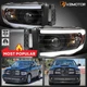 Black Fits 2002-2005 Dodge Ram 1500 2500 3500 LED Tube Projector Headlights Lamp