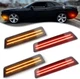Smoked Front & Rear Bumper LED Side Marker Lights For 2008-2014 Dodge Challenger