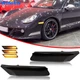 For 05-12 Porsche 911 997 Carrera LED Smoke Turn Signal Side Marker Lights Lamps