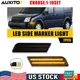 Smoke Lens Front Bumper Side Marker Lights For 10-13 Ford Transit Connect 2-20X