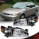 For 1998-2000 Toyota For Corolla Headlights Assembly Housing Left&Right Pair