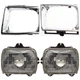 Headlight Door Kit Halogen For 1989-1991 Toyota Pickup DLX SR5