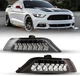 Pair For 2015 2016 2017 Ford Mustang Turn Signal Lights Lamp LED Sequential DRL