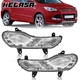 HECASA Clear Fog Light Bumper Lamps Left+Right Side For Ford Escape Kuga 2013-16