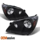 Fit 2005-2010 Honda Odyssey Black Headlights Headlamps Light Left+Right 05 06 07