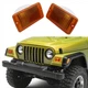 2Pcs Turn Signal Light Shell Left+Right 55156488AB 55156489AB For Jeep Wrangler