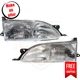 Headlight Set of 2 Halogen Left Right Side for 1995-1996 Toyota Camry DX, LE, SE