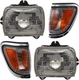 TACOMA 95-97 HEAD LAMP RH AND LH Assembly Halogen 4-pc Kit with Corner Lights