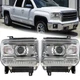 Clear OE Style LED DRL Head Lights Lamps For 2014-2018 GMC Sierra 1500 2500 3500