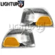 Left Right Sides Pair Park Signal Lights for 1998-2002 VOLVO C70 S70 V70