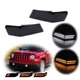 Smoke Lens Front Corner Dynamic Amber LED Signal DRL Lamp For 07-17 Jeep Patriot