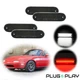 For 1990-2005 Mazda Miata MX-5 Black White Red LED Side Marker Signal Lights Set
