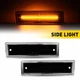 Side Marker Lights Smoke Lens For Chevy GMC Pickup Truck 1981-1991 C10 C20 C30