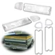 Tail Lamps+Reverse Lights-Clear Lens W/ Gaskets For Chevy Pickup-Truck 1967-1972