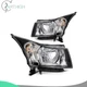 For 2011-2015 Chevy Cruze 4-Door Sedan Headlight Assembly Black Housing LH+RH