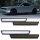 4x For 2015-2023 Dodge Challenger Smoked Front Rear Bumper LED Side Marker Light