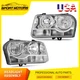 For 2005-2010 Chrysler 300 Chrome Housing Headlights Assembly Headlamps Pair Set