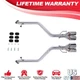 For Lexus IS RC300 RC350 RC200t 2015-2020 3.5" Stainless Tip Axle Back Exhaust