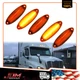 5Pcs Amber LED Roof Cab Clearance Marker Lights For Freightliner Cascadia 2008+