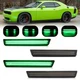 For 2015-2023 Dodge Challenger Front Rear 4x Dynamic LED Side Marker Lights Lamp