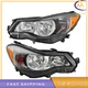 Left+Right Headlights For 2012-2015 Subaru Impreza 2013-2016 Crosstrek Headlamps