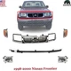 Front Bumper Grille +Light Kit+ Upper Filler For 1998-2000 Nissan Frontier