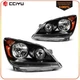 For 2005-2010 Honda Odyssey 3.5L Black Amber Headlights Assembly Left+Right